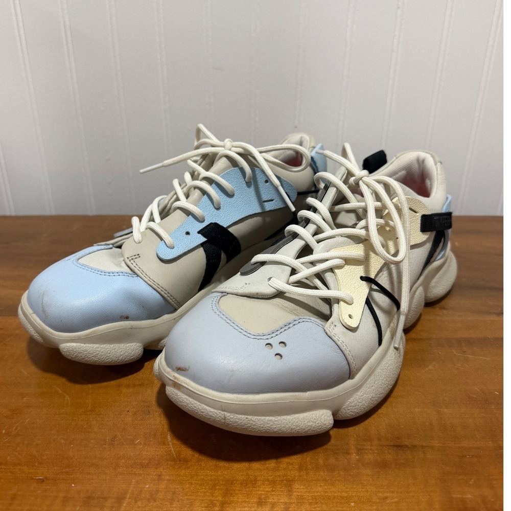 Camper Twins Sneakers Cream Blue Streetwear Women Size 40